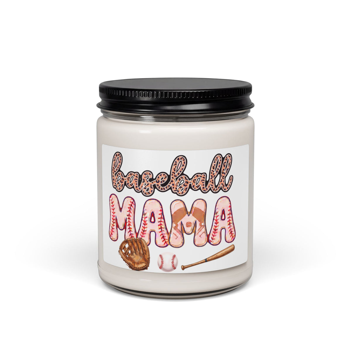 Baseball Mama Scented Soy Candle — 9oz Gift for Sports Moms