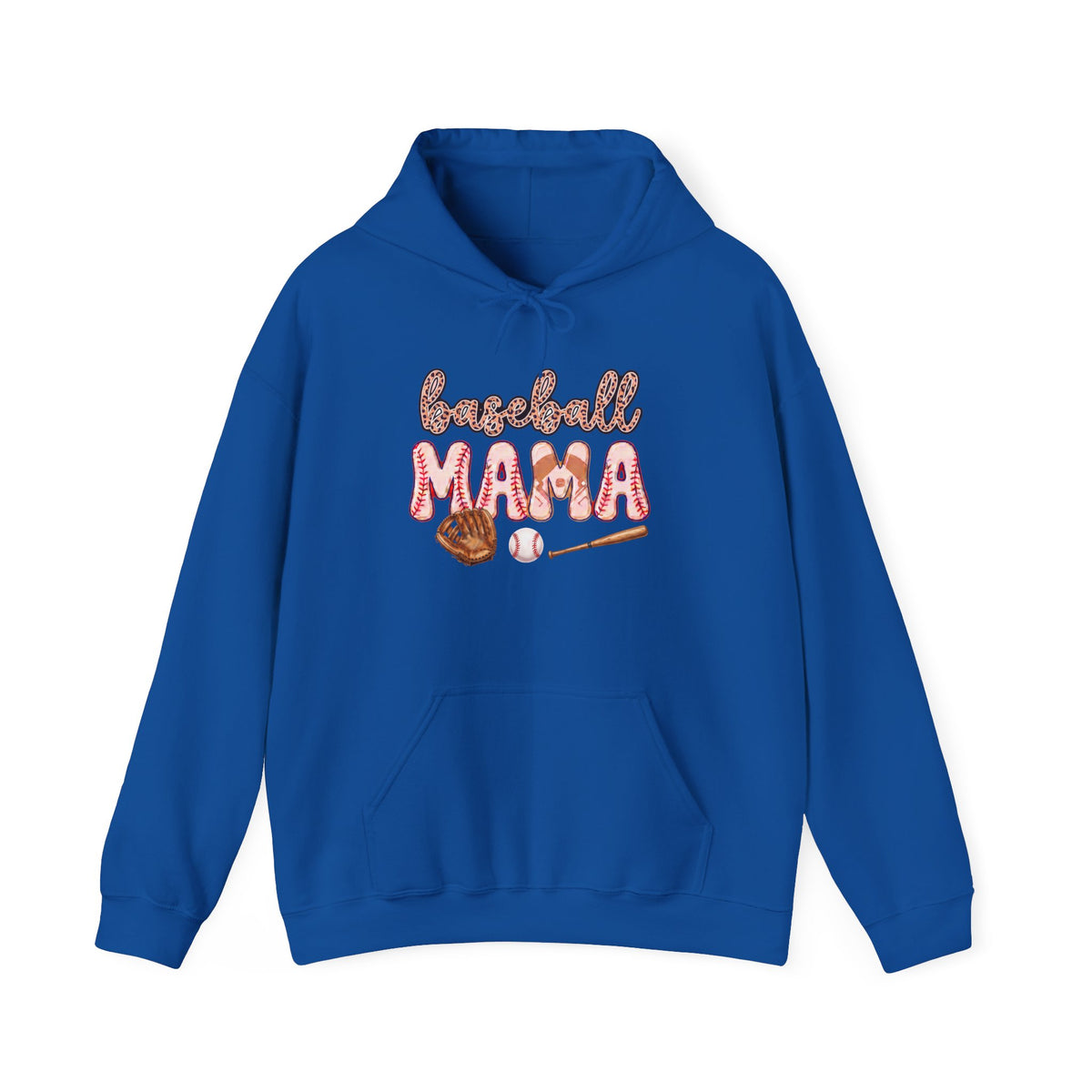 Baseball Mama Hoodie – Cute Glove & Bat Design for Sports Moms, Mother’s Day Gift
