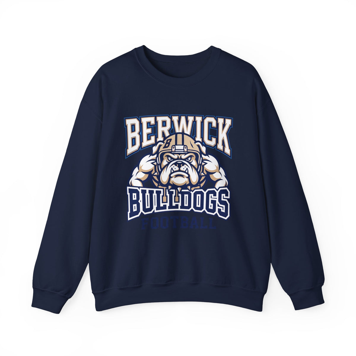 Berwick Bulldogs Football Crewneck Sweatshirt