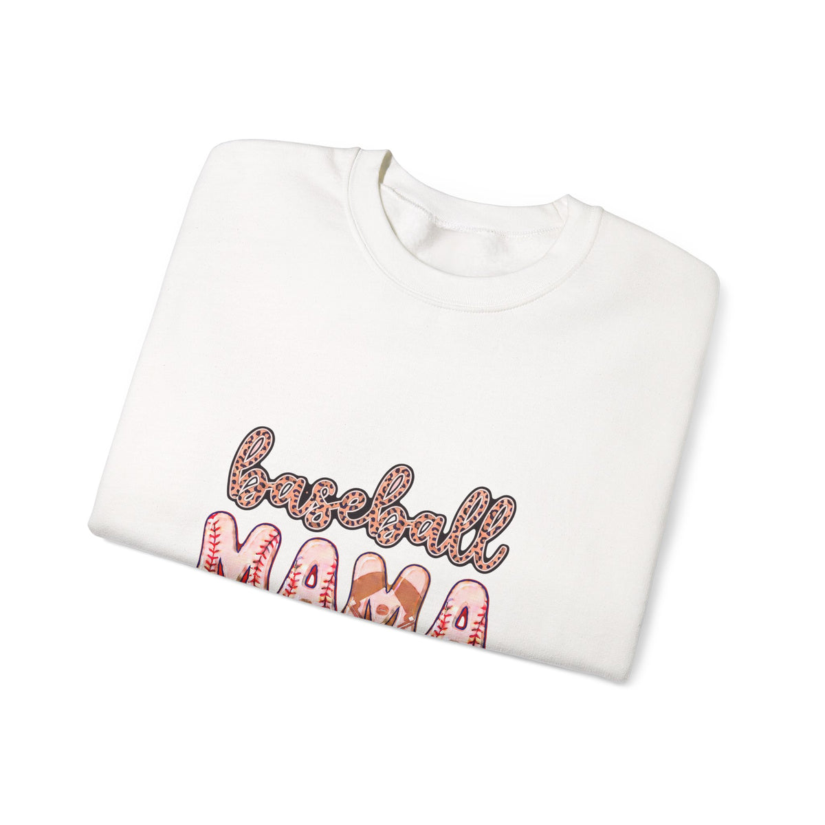 Baseball Mama Crewneck Sweatshirt — Mom Gift for Baseball Moms