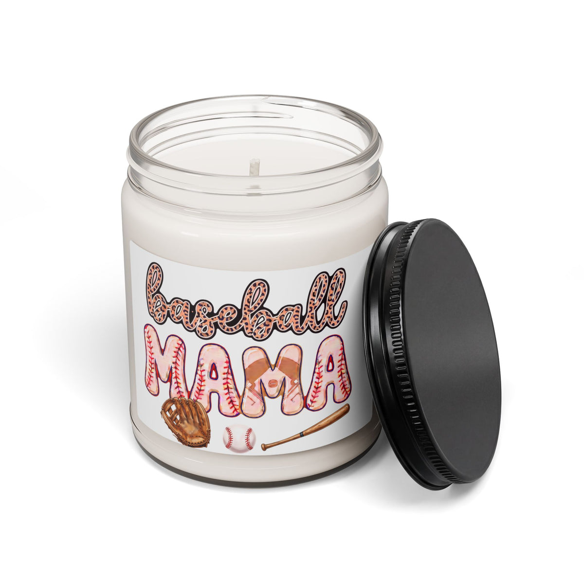 Baseball Mama Scented Soy Candle — 9oz Gift for Sports Moms
